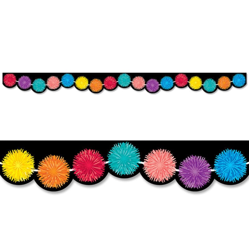 Pom Poms Ez Border (Pack of 8) - Border/Trimmer - Creative Teaching Press