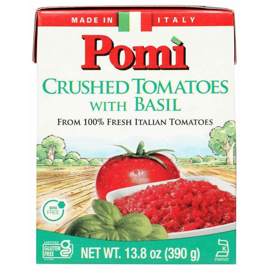 POMI Pomi Tomatoes Crushed Basil, 13.8 Oz