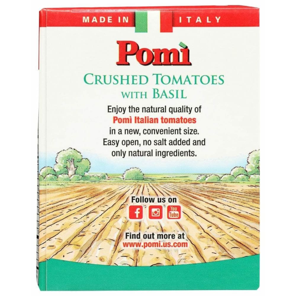 POMI Pomi Tomatoes Crushed Basil, 13.8 Oz