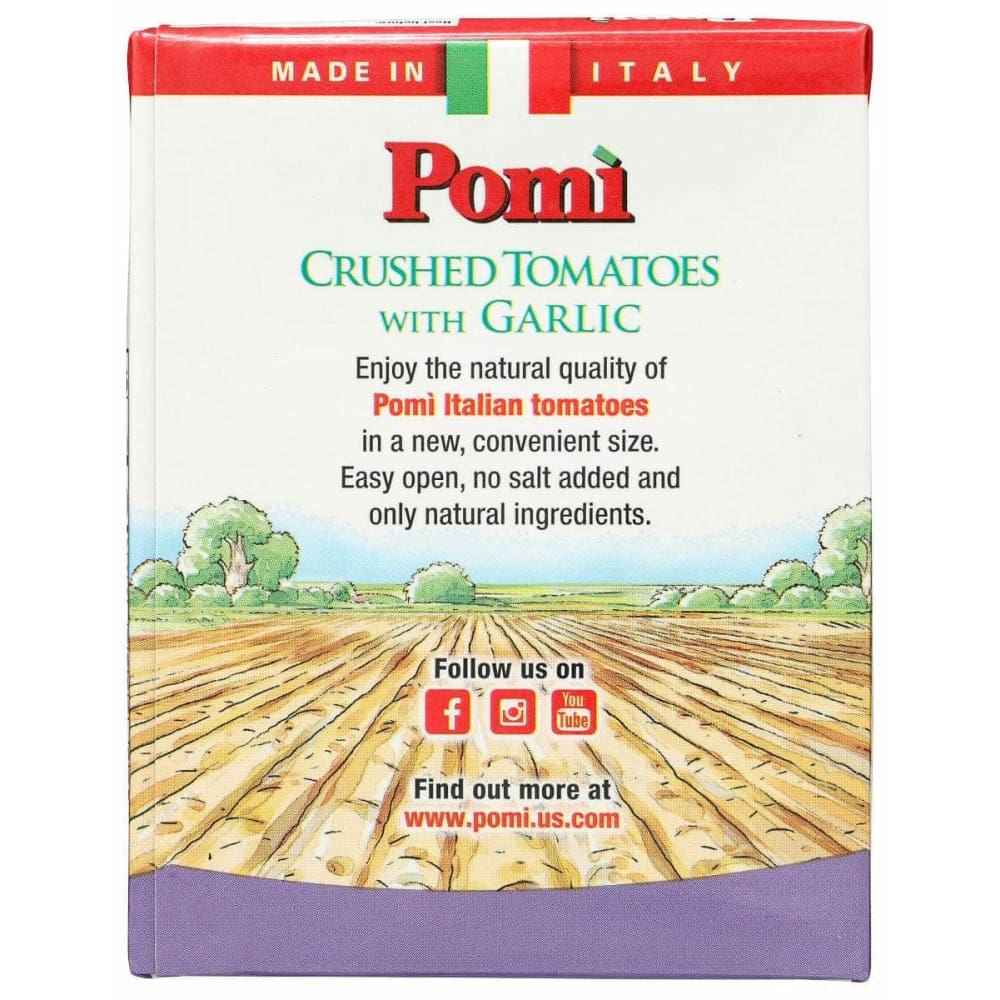 POMI Grocery > Cooking & Baking > Seasonings POMI: Tomatoes Crushed Garlic, 13.8 oz