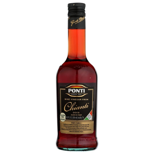 PONTI: VINEGAR RED WINE CHIANTI (16.900 OZ) (Pack of 4) - Cooking & Baking > Vinegars - PONTI