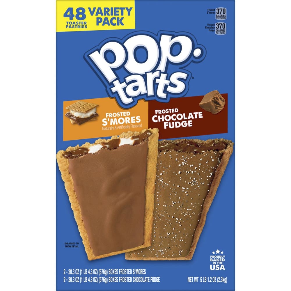 Pop-Tarts Pop-Tarts Frosted S’Mores & Frosted Chocolate Fudge Variety Pack 48 ct. - Home/Grocery Household & Pet/Canned & Packaged