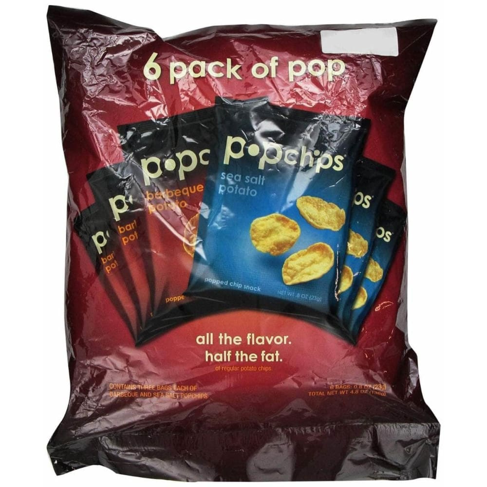 Popchips Popchips Chip Variety Single Serve 6 Pack, 4.8 oz