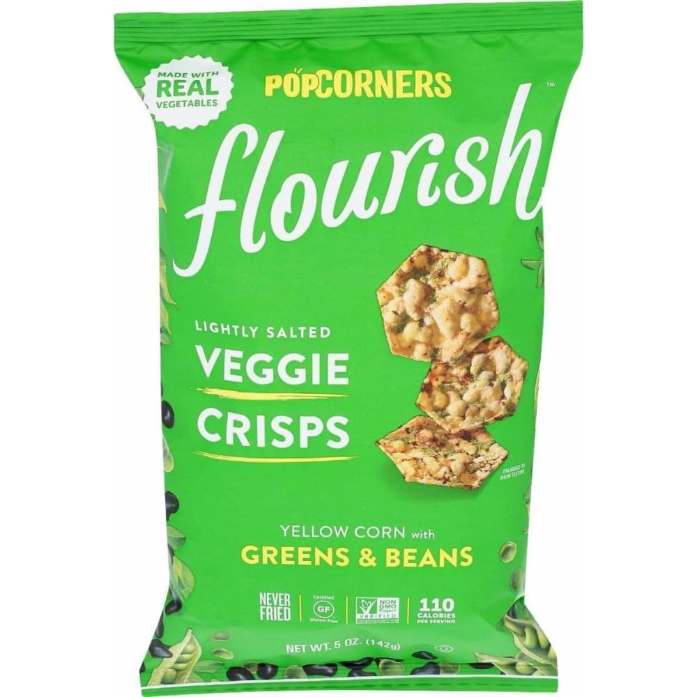 POPCORNERS Popcorners Flourish Greens And Beans, 5 Oz