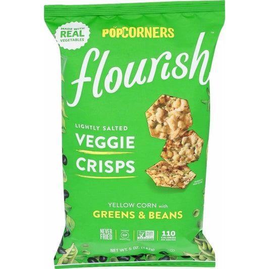 POPCORNERS Popcorners Flourish Greens And Beans, 5 Oz