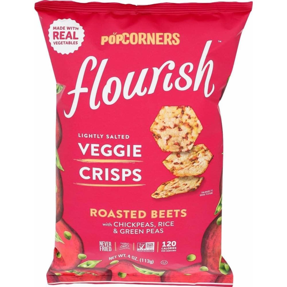 POPCORNERS Popcorners Flourish Roasted Beets, 4 Oz
