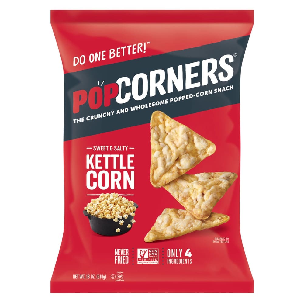 PopCorners Kettle Corn Popped Corn Chips 18 oz. - PopCorners