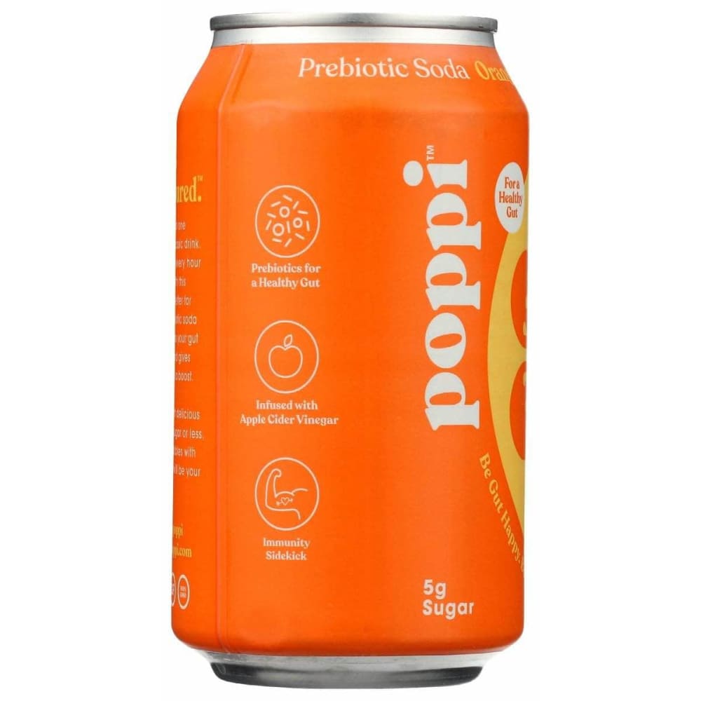 POPPI Poppi Drink Prebiotic Orange, 12 Fo