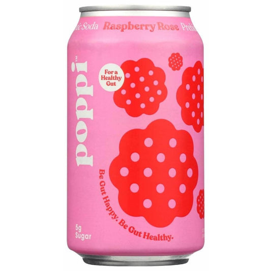 POPPI Poppi Drink Prebiotic Raspberry, 12 Fo