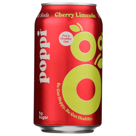 POPPI: Soda Prebiotic Cherry Limeade 12 FO (Pack of 5) - Beverages > Sodas - POPPI
