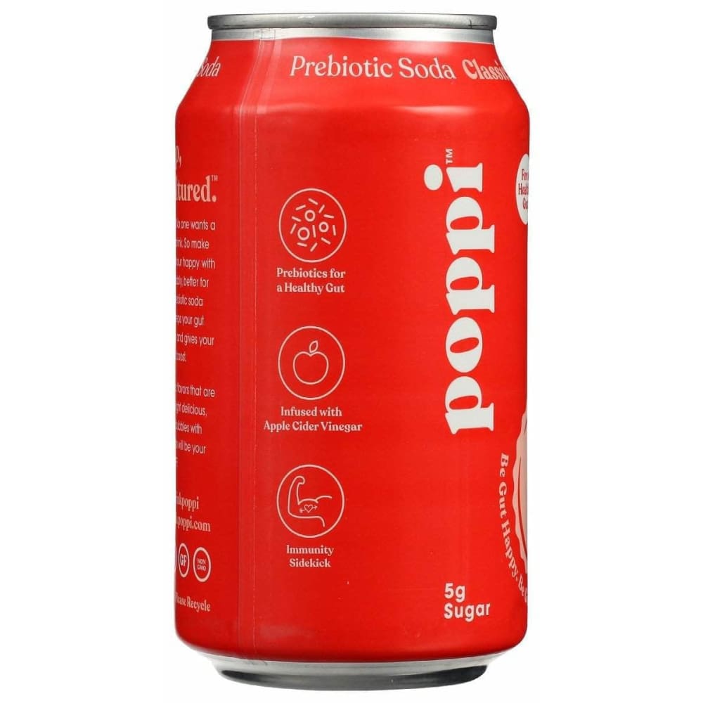 POPPI Poppi Soda Prebiotic Cola Clsc, 12 Fo