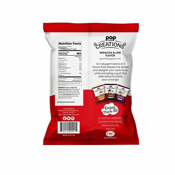 POPTIME CREATIONS Grocery > Snacks > Popcorn POPTIME CREATIONS: Sriracha & Lime Gourmet Popcorn Mix, 5 oz