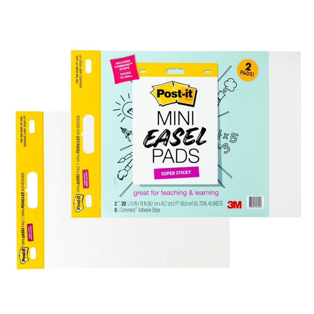 Post-it Self-Stick Easel Pad 15 x 18 2/Pack (577SS-2PK-S) - Electronics & School Supplies - Post-it