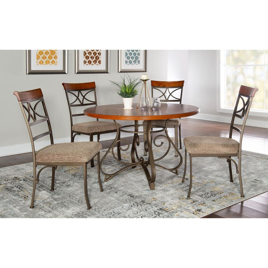 Powell Powell Hamilton 5-Pc. Dining Set - Medium Cherry - Home/Furniture/Kitchen & Dining Room Furniture/Dining Room Sets/ - Powell