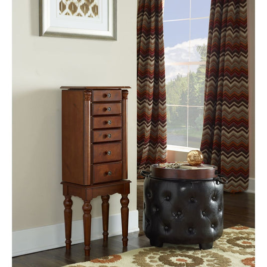 Powell Powell Lightly Distressed Jewelry Armoire - Deep Cherry - Home/Home/Big Home Savings/Furniture Savings/ - Powell