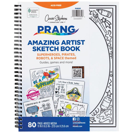 Prang Amazing Artists Sketch Book (Pack of 6) - Sketch Pads - Prang