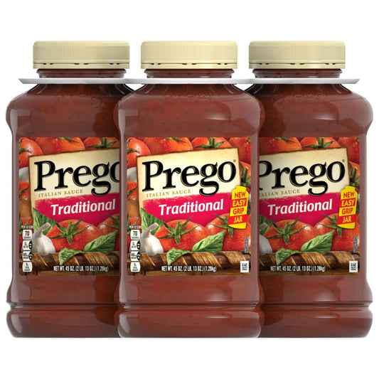 Prego Traditional Pasta Sauce 3 pk./45 oz. - Home/Grocery Household & Pet/Canned & Packaged Food/Sauces Condiments & Dressings/Marinades &