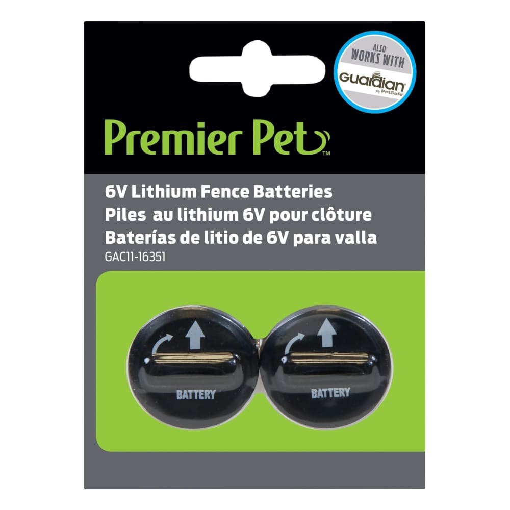 Premier Pet 6V Lithium Batteries 2 pk. - Premier Pet