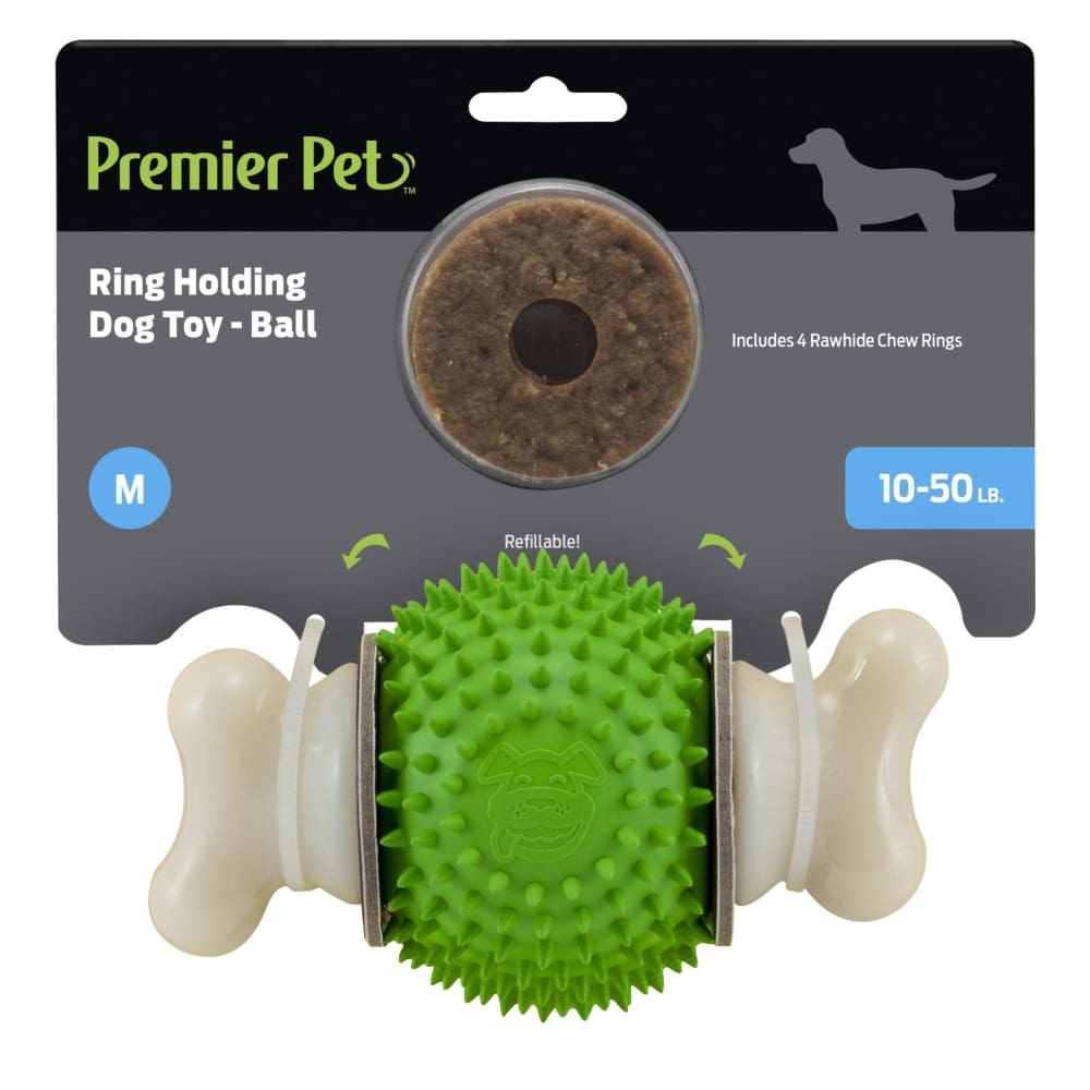 Premier Pet Ring Holding Dog Toy - Ball Medium - Premier Pet