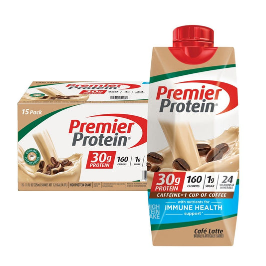Premier Protein 30g. High Protein Shake CafÃ© Latte (11 fl. oz. 15 pk.) - Protein & Fitness - Premier