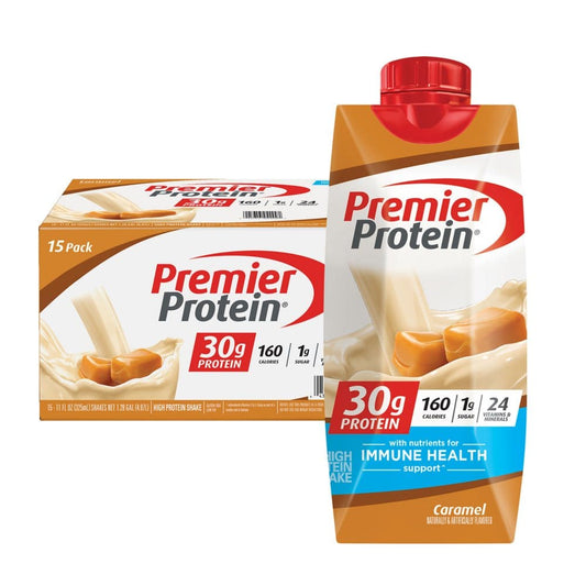 Premier Protein 30g. High Protein Shake Caramel (11 fl. oz. 15 pk.) - Protein & Fitness - Premier