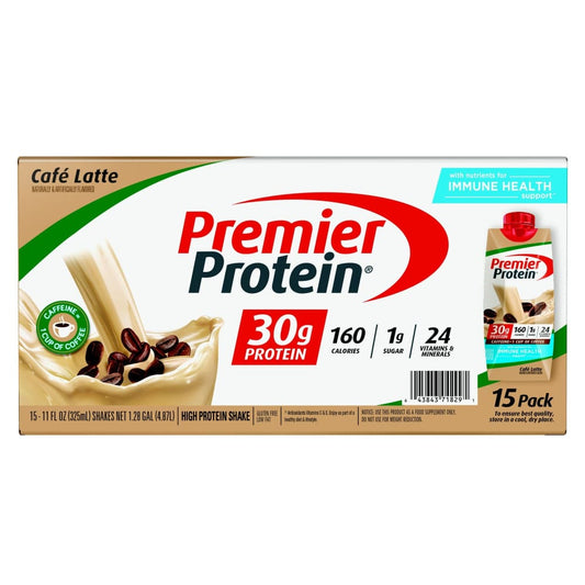Premier Protein Premier Protein Cafe Latte Shake 15 ct./11 oz. - Home/Health & Beauty/Weight Loss & Nutrition/ - Premier Protein