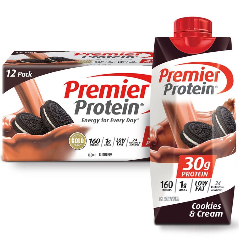 Premier Protein High-Protein Shake, Cookies & Cream (11 fl. oz., 12 pk ...