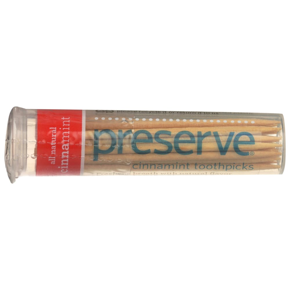 PRESERVE: Toothpick Cinnamint 35 PC (Pack of 6) - PRESERVE