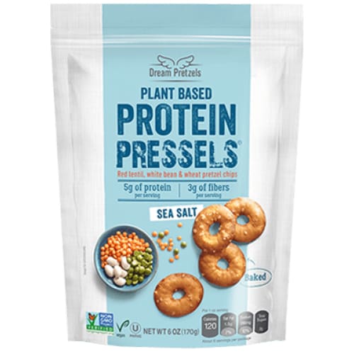 PRESSELS Grocery > Snacks > Chips > Pretzels PRESSELS: Plant Based Protein Pretzels Sea Salt, 6 oz