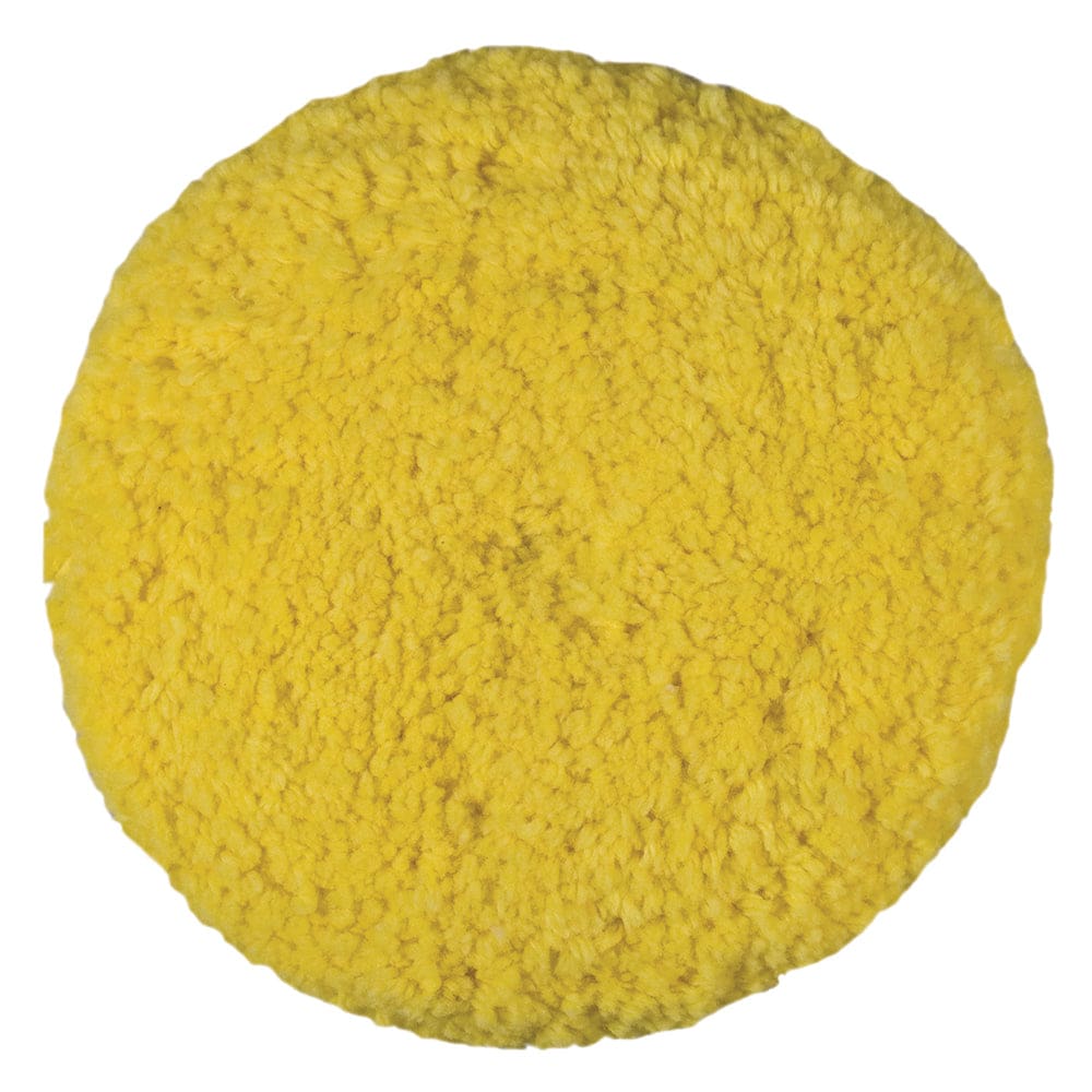 Presta Rotary Blended Wool Buffing Pad - Yellow Medium Cut - Boat Outfitting | Cleaning - Presta