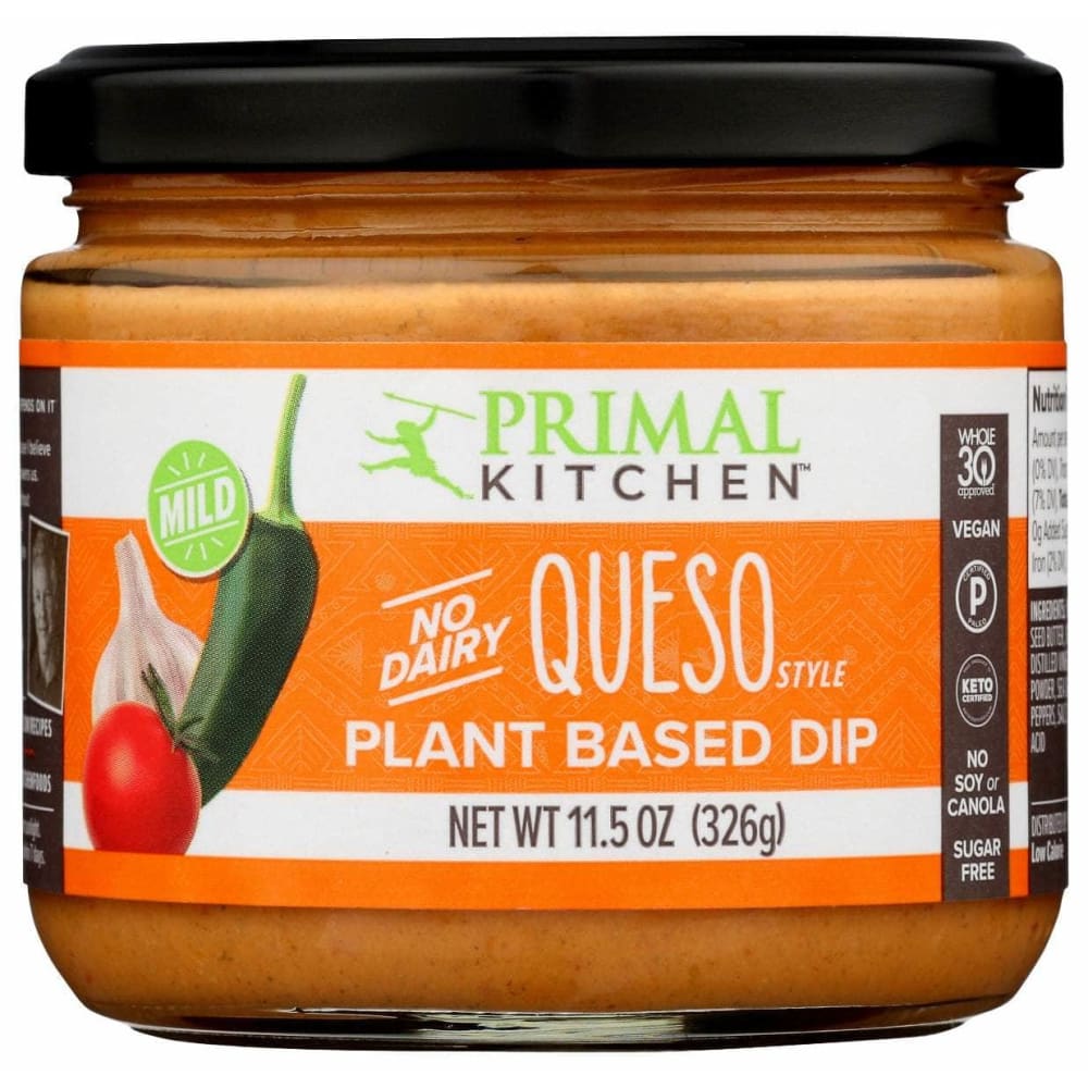 PRIMAL KITCHEN Grocery > Pantry > Dips PRIMAL KITCHEN: Dip Queso Mild, 11.5 oz