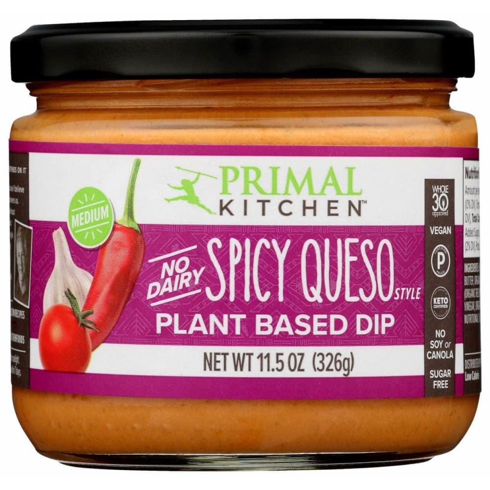 PRIMAL KITCHEN Grocery > Pantry > Dips PRIMAL KITCHEN: Dip Queso Spicy, 11.5 oz
