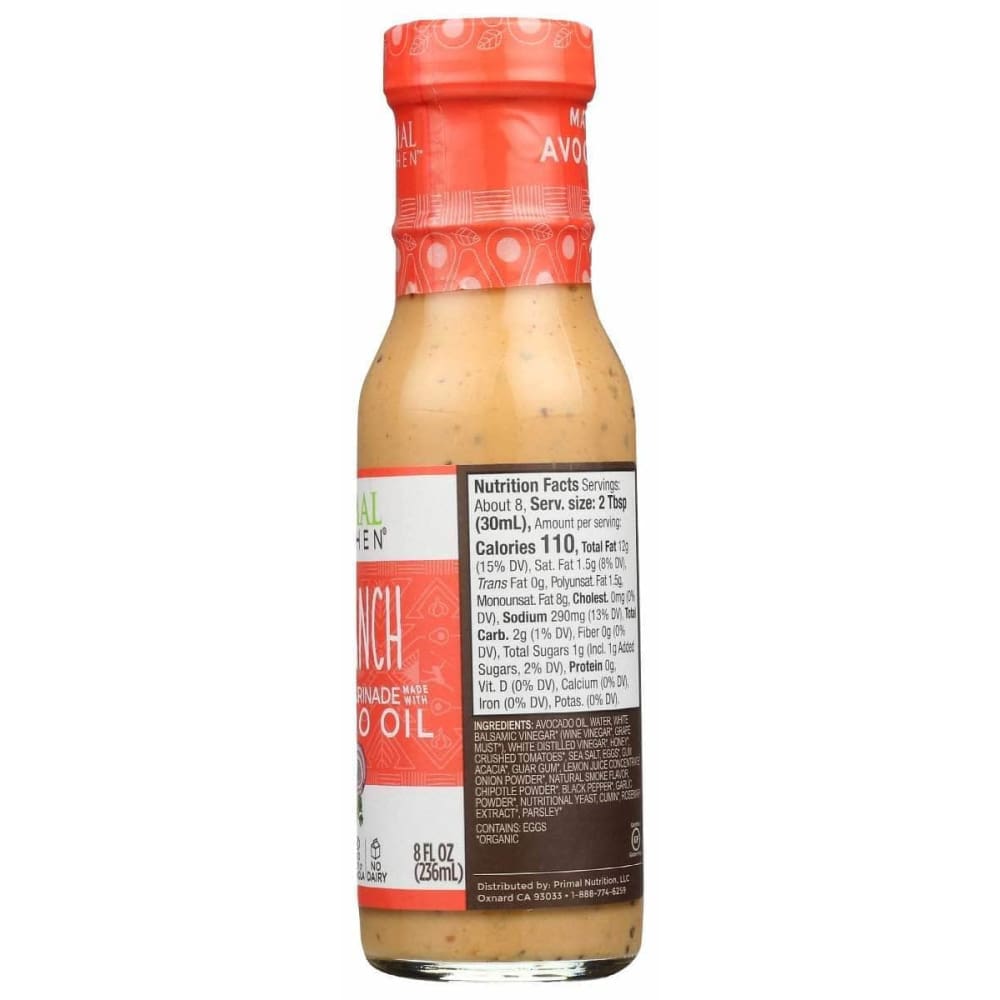 PRIMAL KITCHEN Primal Kitchen Dressing Bbq Rnch Avcdo O, 8 Oz