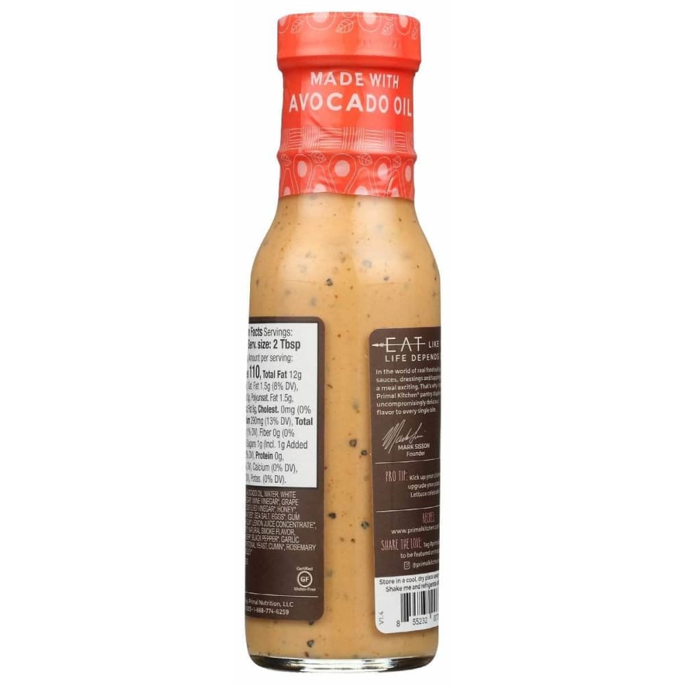 PRIMAL KITCHEN Primal Kitchen Dressing Bbq Rnch Avcdo O, 8 Oz