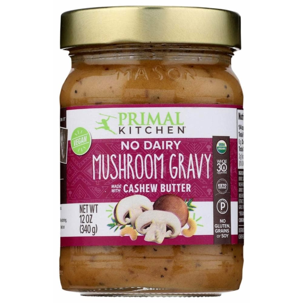 PRIMAL KITCHEN PRIMAL KITCHEN Gravy Mushroom W Cshw Btr, 12 oz