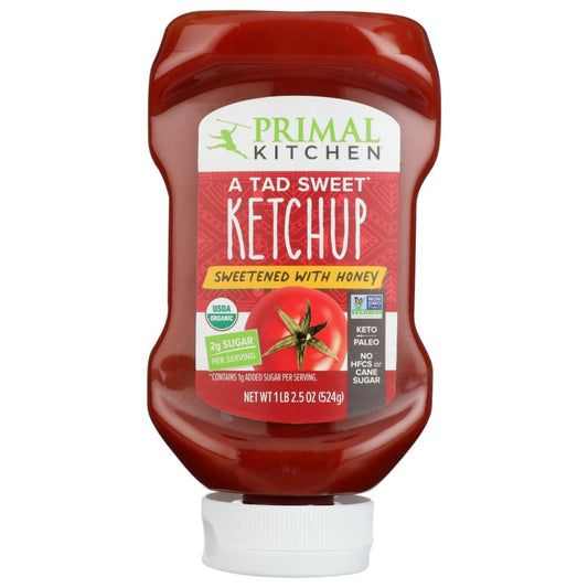 PRIMAL KITCHEN: Ketchup with Honey 18.5 oz (Pack of 3) - Beverages > Coffee Tea & Hot Cocoa - PRIMAL KITCHEN