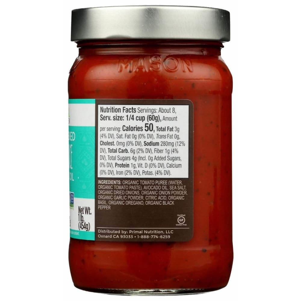 PRIMAL KITCHEN Primal Kitchen Sauce Pizza Red Unsweetened, 1 Lb
