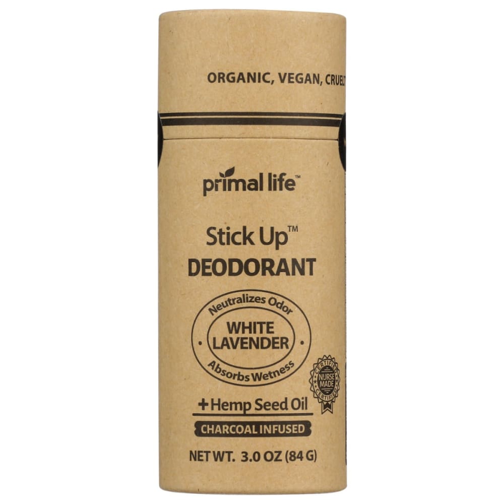PRIMAL LIFE ORGANICS: Deodorant Stick White Lavender 3 OZ (Pack of 3) - Beauty & Body Care > Deodorants & Antiperspirants > Deodorant Stick