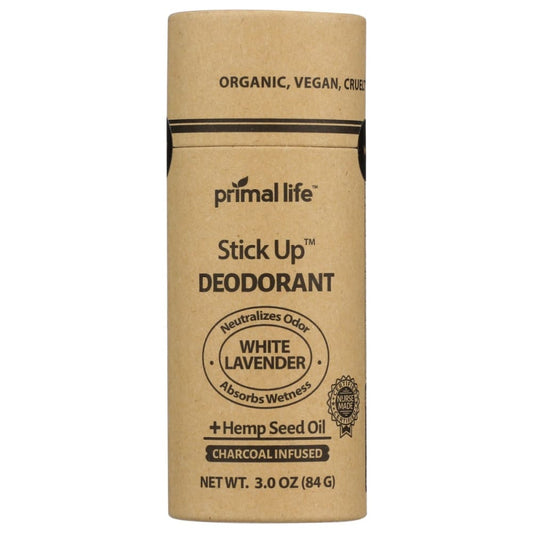 PRIMAL LIFE ORGANICS: Deodorant Stick White Lavender 3 OZ (Pack of 3) - Beauty & Body Care > Deodorants & Antiperspirants > Deodorant Stick