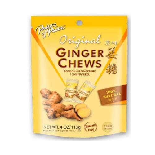 Prince of Peace Original Ginger Chews 4oz (Case of 12) - Candy/Wrapped Candy - Prince of Peace