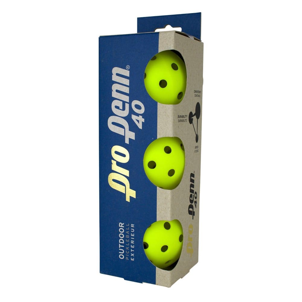 Pro Penn 40 Outdoor Pickleballs 3 pack - Other Sports Equipment - ShelHealth