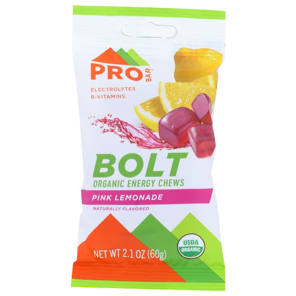 PROBAR: Energy Chews Pink Lemonade Organic 2.1 oz (Pack of 6) - PROBAR
