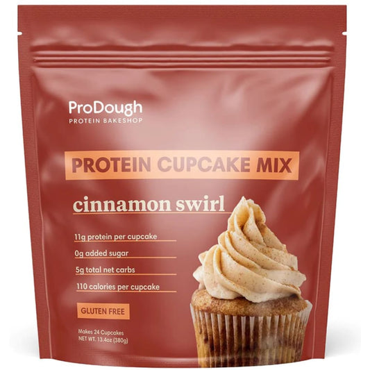 PRODOUGH BAKERY: Cupcakes Protein Cin Swrl 13.4 oz (Pack of 3) - Grocery > Cooking & Baking > Baking Ingredients - PRODOUGH BAKERY