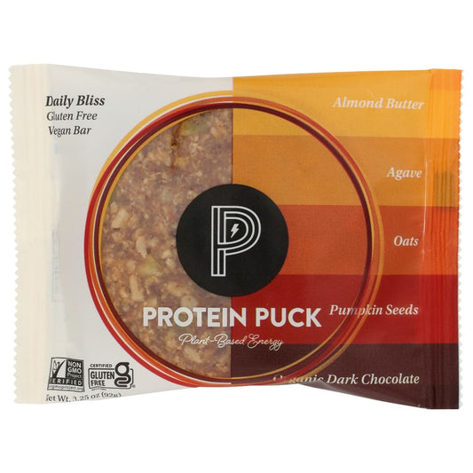 PROTEIN PUCK: Daily Bliss Protein Bar 3.25 oz (Pack of 6) - Grocery > Nutritional Bars - PROTEIN PUCK