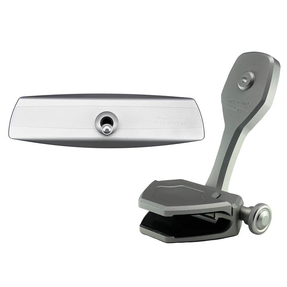 PTM Edge Mirror/ Bracket Kit w/ VR-140 Elite Mirror & ZXR-360 (Silver) - Boat Outfitting | Mirrors - PTM Edge