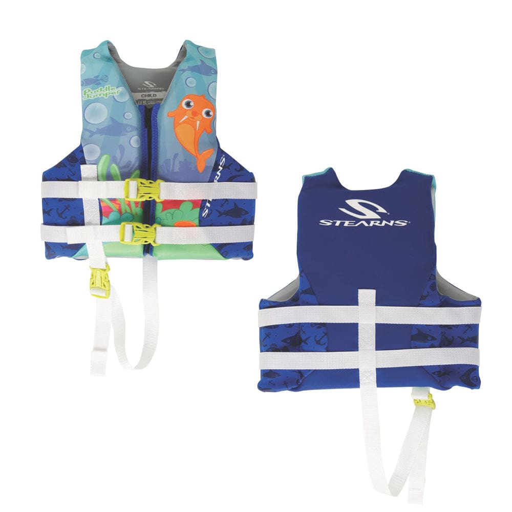 Puddle Jumper Child Hydroprene™ Life Vest - Blue Walrus - 30-50lbs - Watersports | Life Vests,Marine Safety | Personal Flotation Devices -