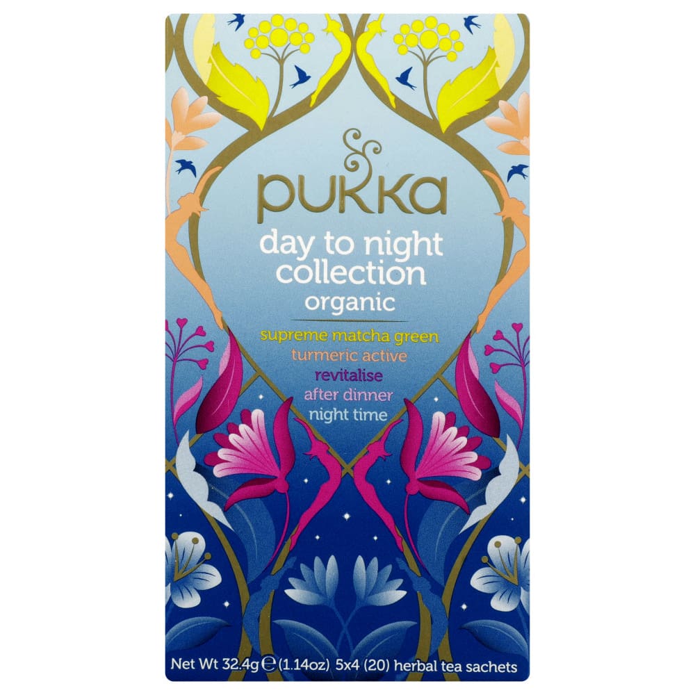 PUKKA HERBS: Day To Night Tea Collection 20 bg (Pack of 4) - Beverages > Coffee Tea & Hot Cocoa - PUKKA HERBS