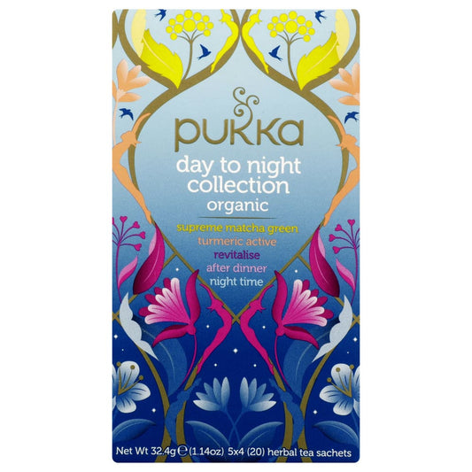 PUKKA HERBS: Day To Night Tea Collection 20 bg (Pack of 4) - Beverages > Coffee Tea & Hot Cocoa - PUKKA HERBS