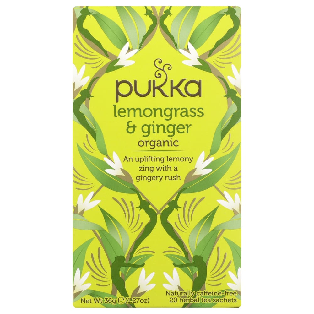 PUKKA HERBS: Lemongrass Ginger Tea 20 bg (Pack of 4) - Beverages > Coffee Tea & Hot Cocoa - PUKKA HERBS