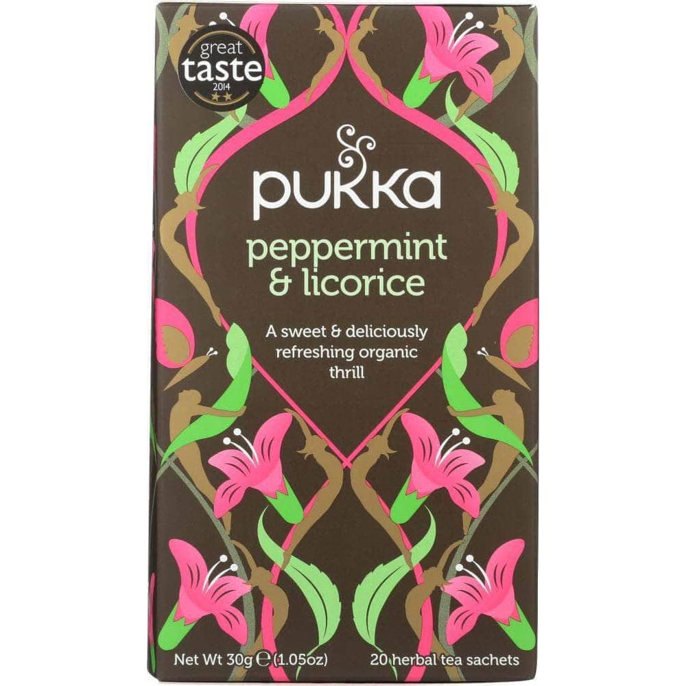 Pukka Pukka Herbs Peppermint & Licorice Herbal Tea, 20 bg